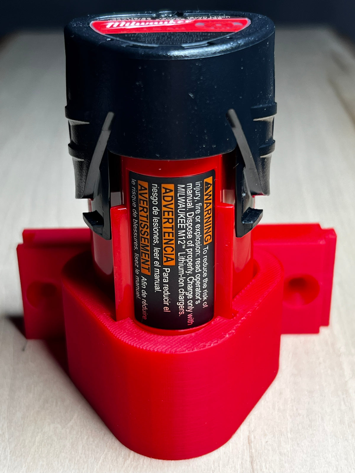 Milwaukee M12 Battery Interlocking Holder
