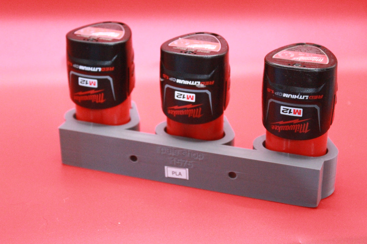 M12 3 bay battery mount