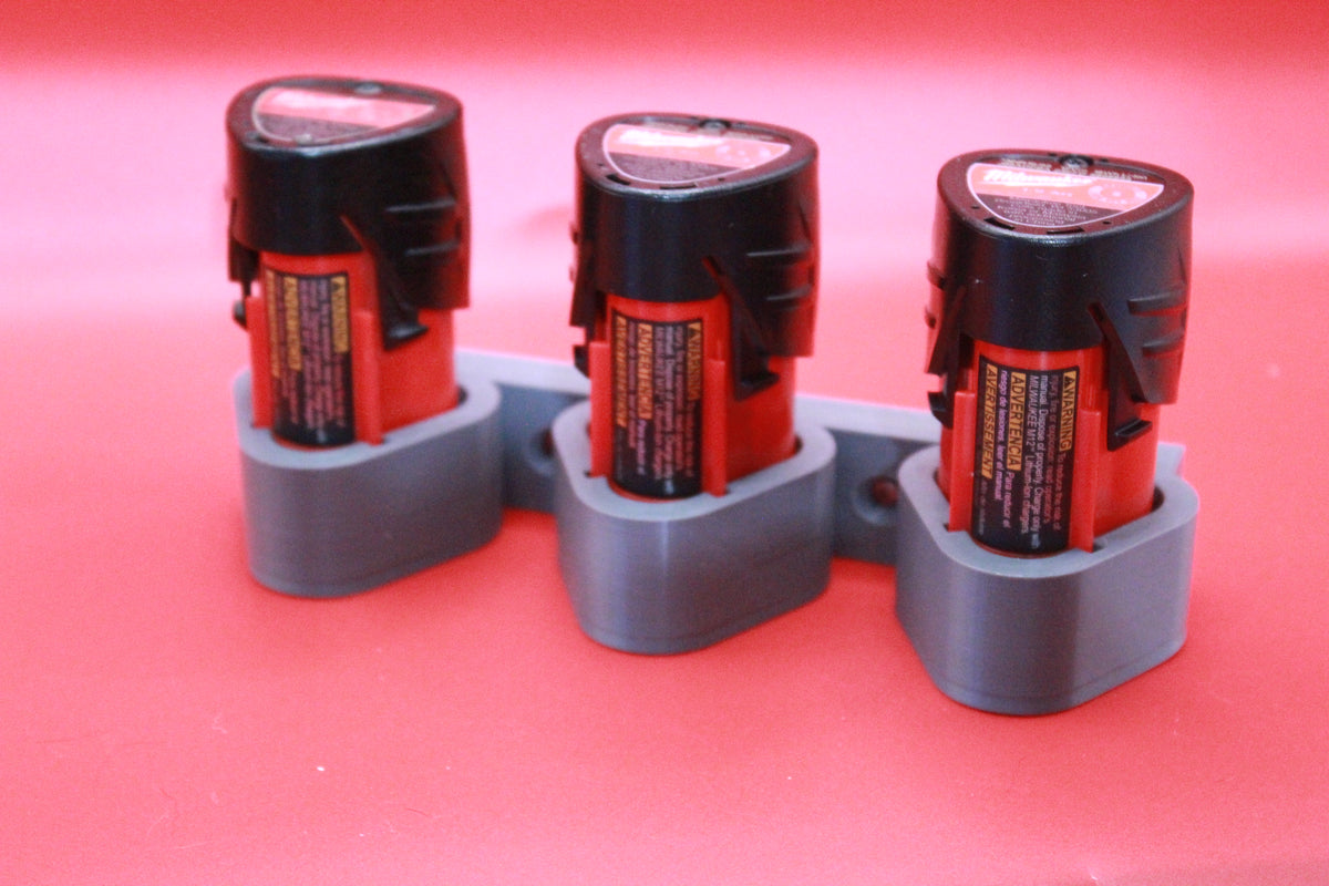 M12 3 bay battery mount
