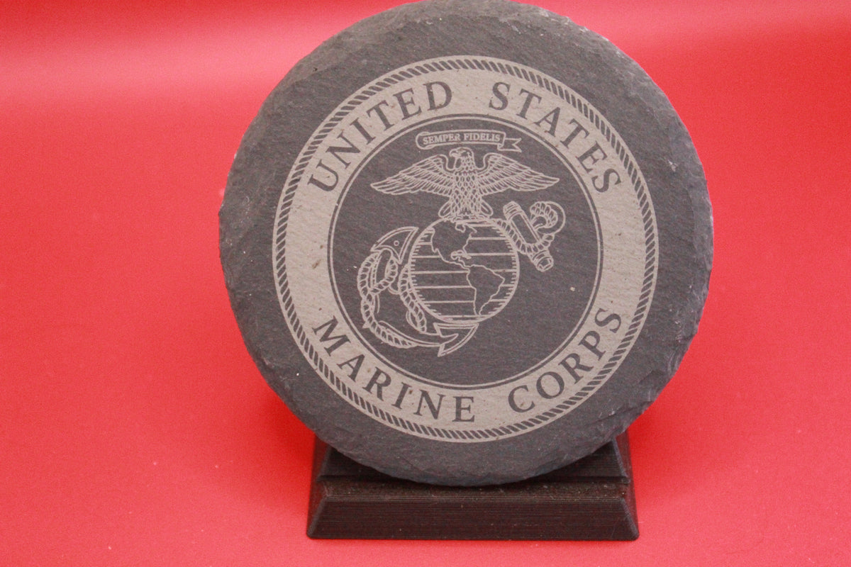 Marine Corps Stone Coaster set of 4