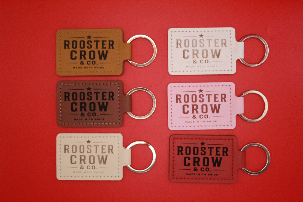 Leather Keychain with Bible Verse Luke 1:45