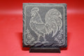 Rooster Paisley Slate Coasters (set of 4)