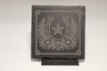 Horseshoe and flowers Laser Engraved Slate Coasters (set of 4)