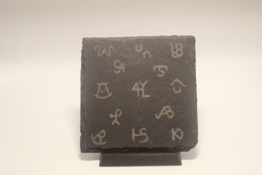 Texas Cattle Brand Slate Coaster (set of 4)