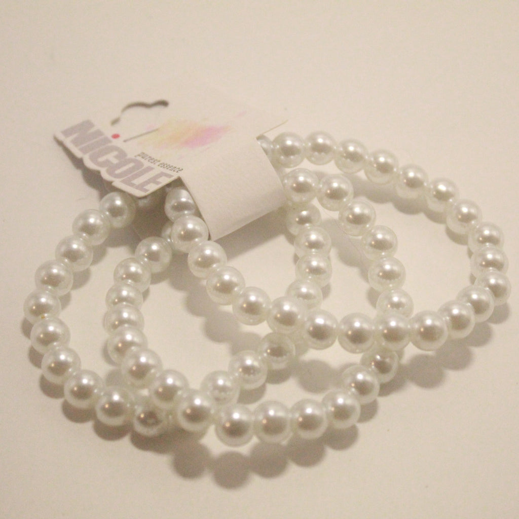 Pearl Style Bracelet (3 per pack)