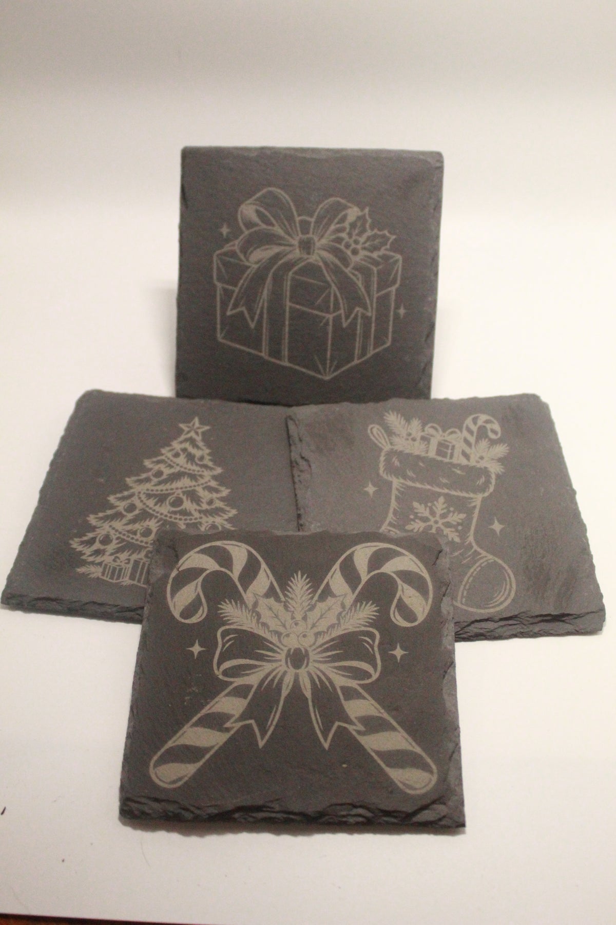 Christmas Inspired Slate Coasters (set of 4)