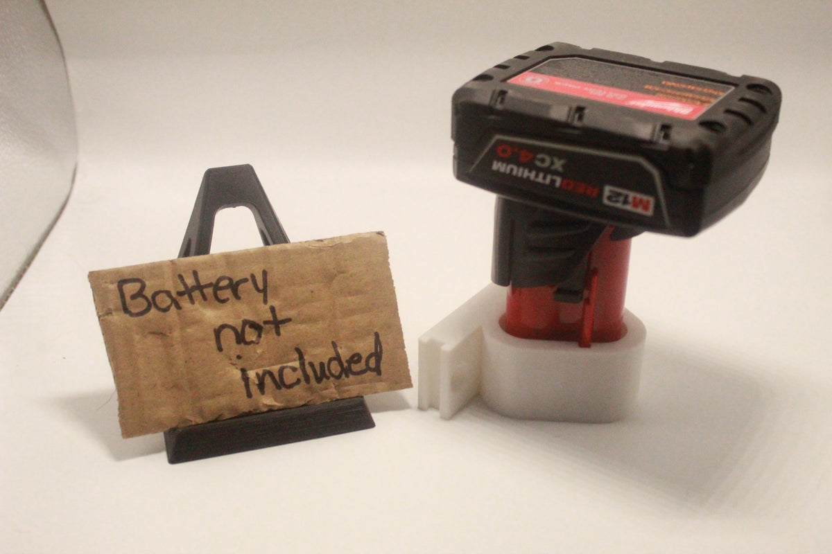 Milwaukee M12 Battery Interlocking Holder