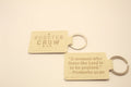Leather Keychain with Bible Verse Proverbs 31:30