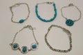 Turquoise Bead Floral Multilayered adjustable Bracelet