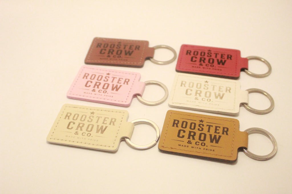 Leather Keychain with Bible Verse Luke 1:45